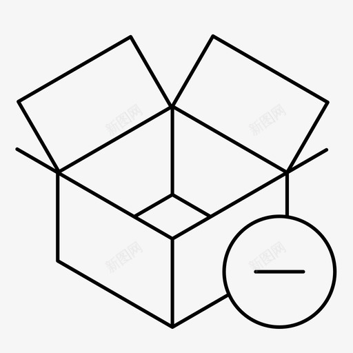 删除订单取消包裹图标svg_新图网 https://ixintu.com 删除订单 包裹 取消 存储 箱 装运箱