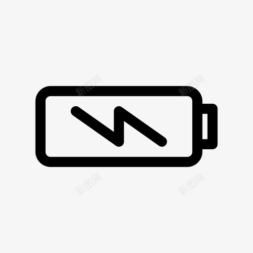 电池放电电池电量充电指示器图标svg_新图网 https://ixintu.com 充电指示器 电池放电 电池电量 电池电量低