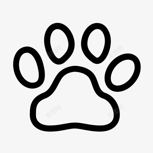 脚印动物动物足迹图标svg_新图网 https://ixintu.com 动物 动物足迹 脚印 野生动物