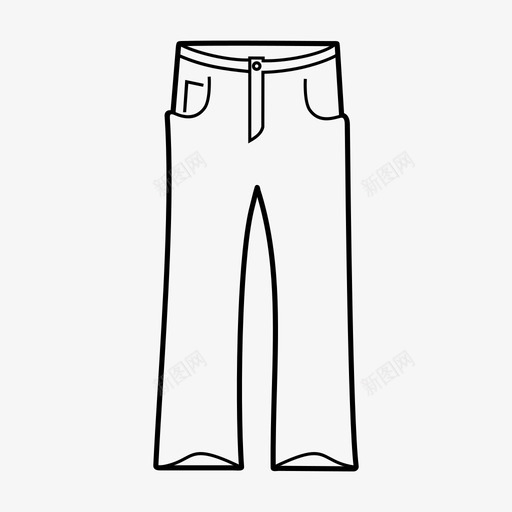 裤子衣服牛仔裤图标svg_新图网 https://ixintu.com 伙计 牛仔裤 衣服 裤子