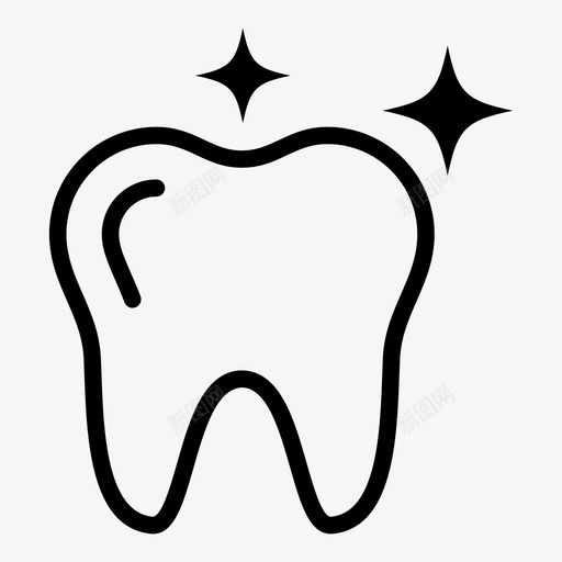 闪亮牙齿清洁牙齿牙医图标svg_新图网 https://ixintu.com 口腔科 清洁牙齿 牙医 牙齿 闪亮牙齿 预防