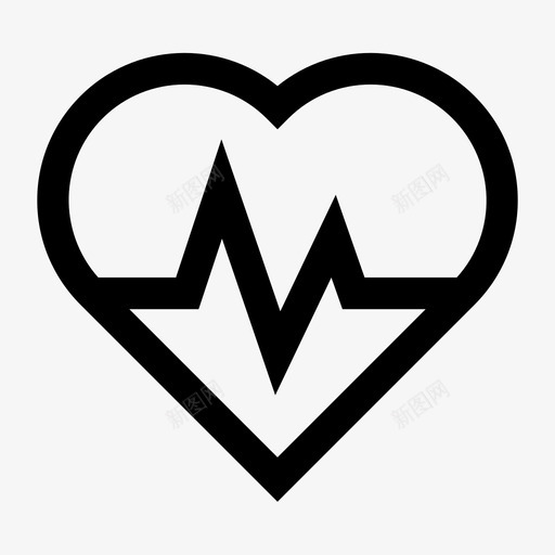 有氧运动检查健身图标svg_新图网 https://ixintu.com 健康 健身 娱乐 心脏 有氧运动 检查