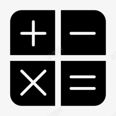 计算器数学符号数学图标图标