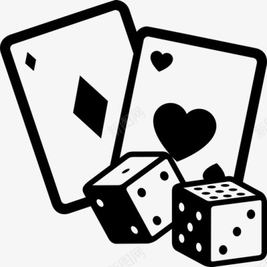 赌场纸牌骰子图标图标