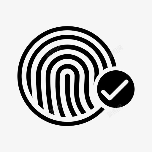 确认身份手指指纹图标svg_新图网 https://ixintu.com 手指 指纹 指纹识别 确认身份