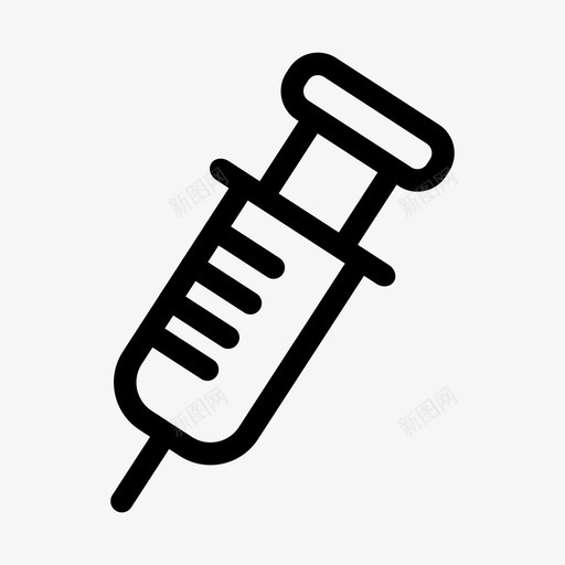 注射器治疗药物图标svg_新图网 https://ixintu.com 治疗 治疗包 注射器 疫苗 药物