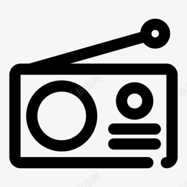 收音机电子收音机电台图标图标