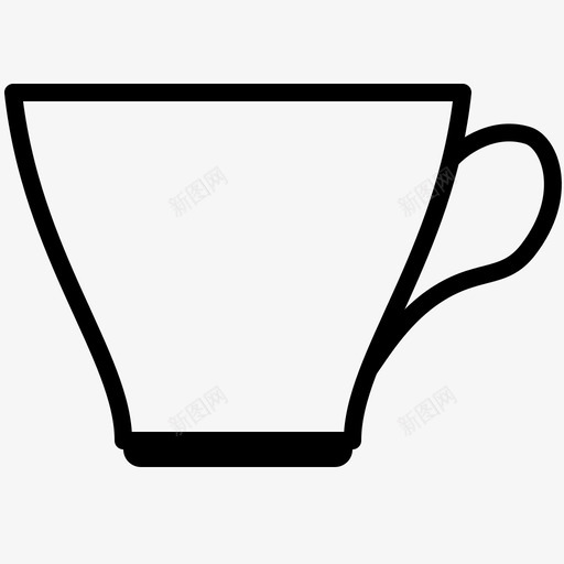 杯子咖啡盘子图标svg_新图网 https://ixintu.com 咖啡 杯子 盘子 美味的菜肴 茶 饮料