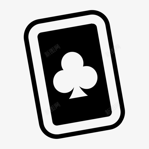俱乐部卡赌场游戏图标svg_新图网 https://ixintu.com 俱乐部卡 扑克 游戏 纸牌赌场 赌场