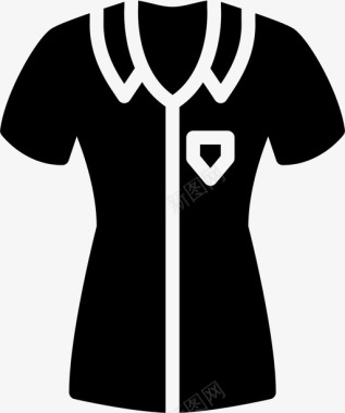 衬衫衣服时尚图标图标