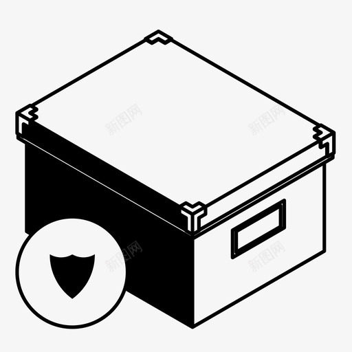 纸板箱交货订单安全图标svg_新图网 https://ixintu.com 交货 保护订单 安全储存 箱 纸板箱 装运 订单安全