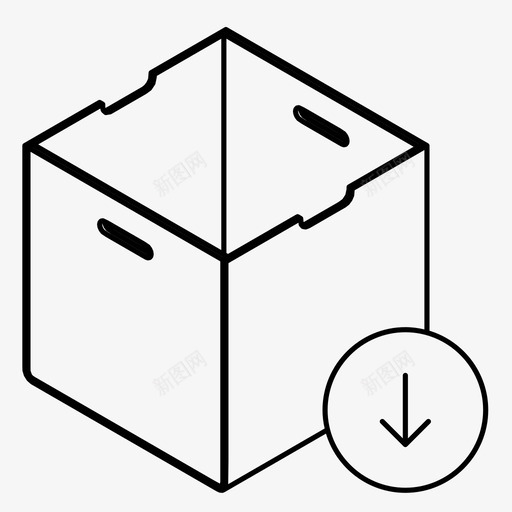 盒子移动订购图标svg_新图网 https://ixintu.com 盒子 盒子下载 移动 移除 订购