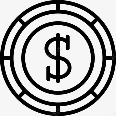 硬币商业金融图标图标