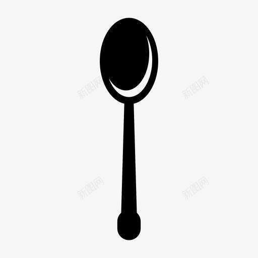 采购产品勺子餐具银器图标svg_新图网 https://ixintu.com 厨房和食物 汤匙 采购产品勺子 银器 餐具