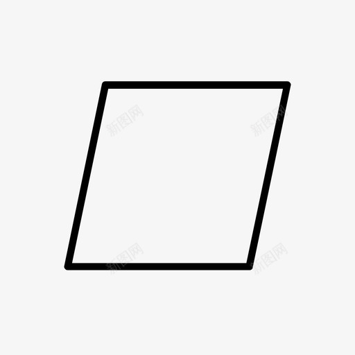菱形几何数学图标svg_新图网 https://ixintu.com 几何 形状 数学 菱形