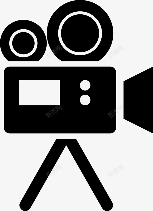 摄像机录音机图标svg_新图网 https://ixintu.com 录音机 摄像机