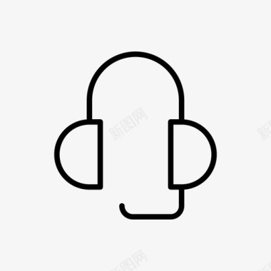 耳机音频客户图标图标