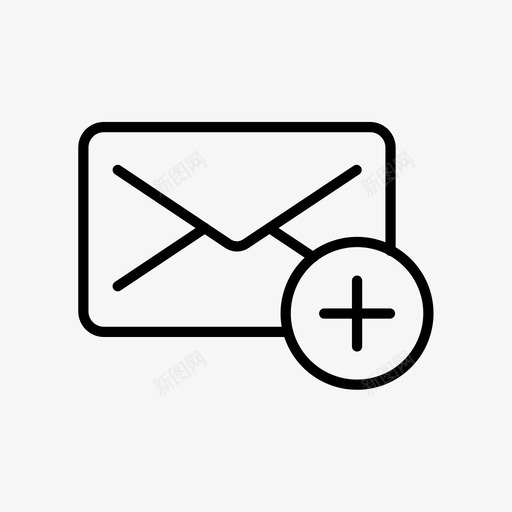 新邮件添加邮件邮件收集图标svg_新图网 https://ixintu.com 新邮件 添加邮件 邮件收集