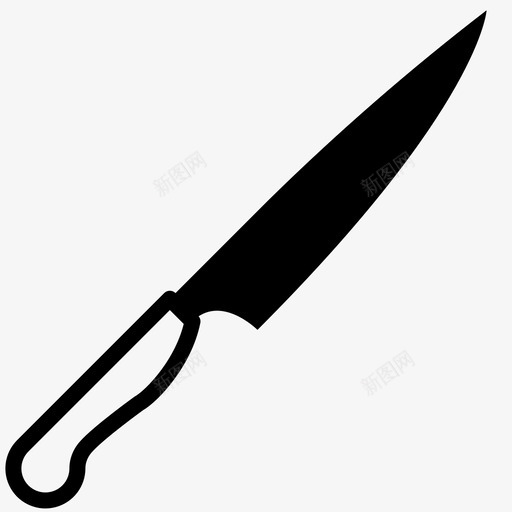 雕刻刀刀片烹饪图标svg_新图网 https://ixintu.com 刀片 切割 厨房 烹饪 美味厨房刀轮廓 雕刻刀