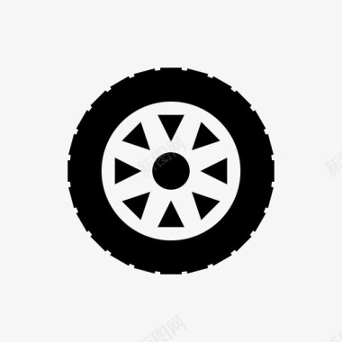 子午线轮胎汽车车轮图标图标
