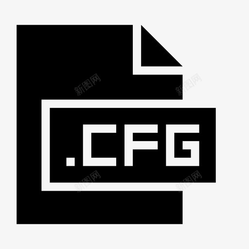 cfg扩展名文件图标svg_新图网 https://ixintu.com cfg 扩展名 文件 文件格式和扩展名glyph 格式