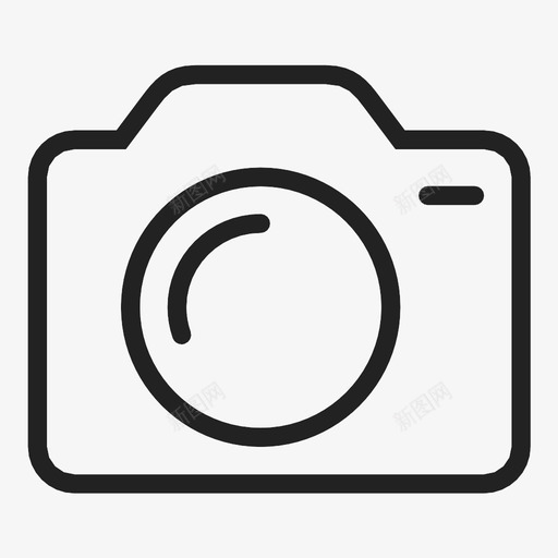 照相机黑白照片图标svg_新图网 https://ixintu.com 摄像 摄影 照片 照相机 黑白