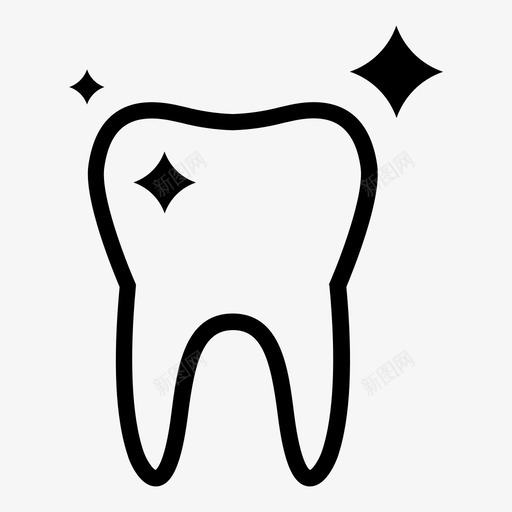 牙齿美白牙科牙医图标svg_新图网 https://ixintu.com 牙医 牙科 牙齿 牙齿美白