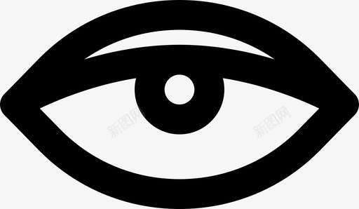 人眼视图视觉图标svg_新图网 https://ixintu.com 人眼 人眼md轮廓 视图 视觉
