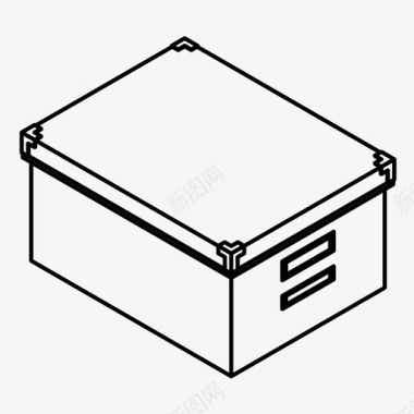 纸箱档案文件图标图标