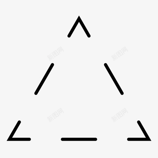 三角形虚线三角形三角形形状图标svg_新图网 https://ixintu.com 三角形 三角形形状 虚线三角形 虚线形状
