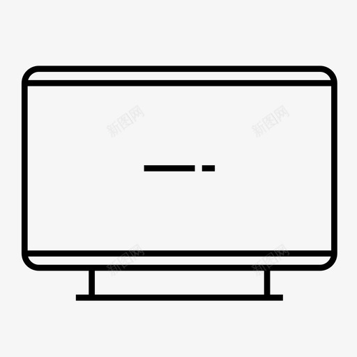 电视电影屏幕图标svg_新图网 https://ixintu.com 屏幕 技术 时尚科技 电影 电视 视频