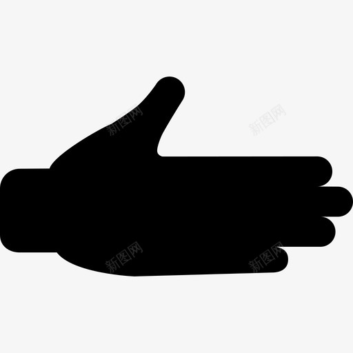 张开手掌的姿势手的轮廓手势图标svg_新图网 https://ixintu.com 张开手掌的姿势 手 手势 手的轮廓