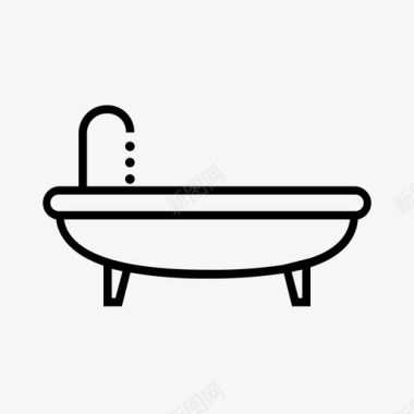 浴缸浴室洗衣机图标图标