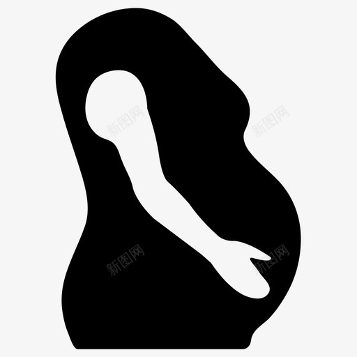 怀孕婴儿母亲图标svg_新图网 https://ixintu.com 医疗保健图标 妇女 婴儿 怀孕 母亲