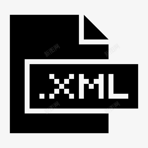 xml扩展名文件图标svg_新图网 https://ixintu.com xml 扩展名 文件 文件格式和扩展标志符号 格式
