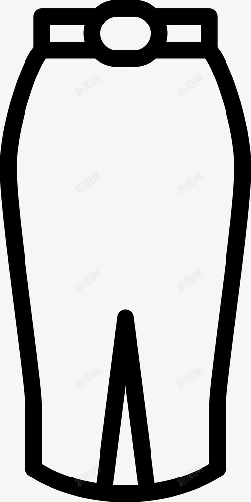 裙子衣服时尚图标svg_新图网 https://ixintu.com 女人 时尚 漂亮女人衣服轮廓 衣服 裙子