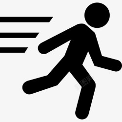紧急找人逃生紧急出口人图标高清图片