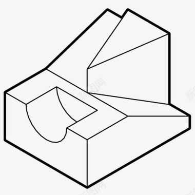 画法几何模型建筑形式图标图标