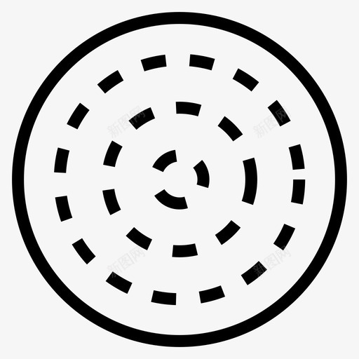 点圆内圆三个图标svg_新图网 https://ixintu.com 三个 内圆 点圆 随机形状