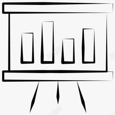 统计分析市场数据图标图标