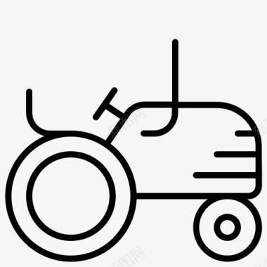 拖拉机农业农场图标图标
