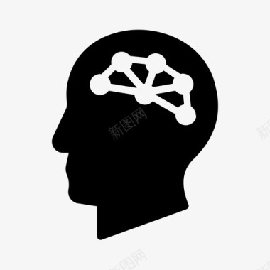 大脑连接活动思维图标图标