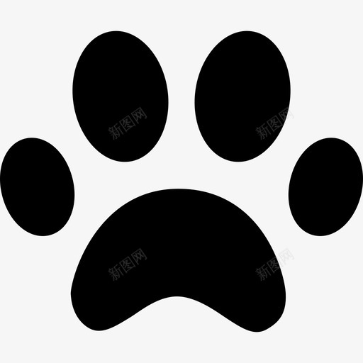 爪印动物管理用户界面图标svg_新图网 https://ixintu.com 动物 爪印 管理用户界面