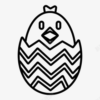 鸡蛋小鸡图标图标