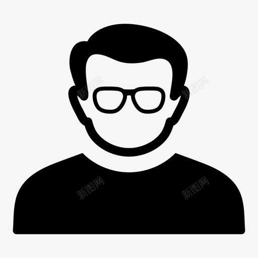 专家会计眼镜图标svg_新图网 https://ixintu.com 专家 会计 教师 用户 眼镜 研究