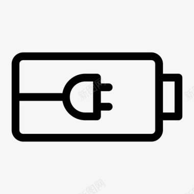 电池充电充电器电动图标图标