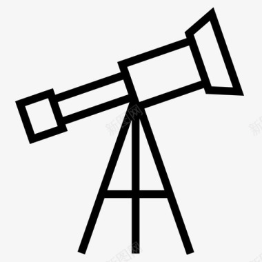 望远镜科学恒星图标图标