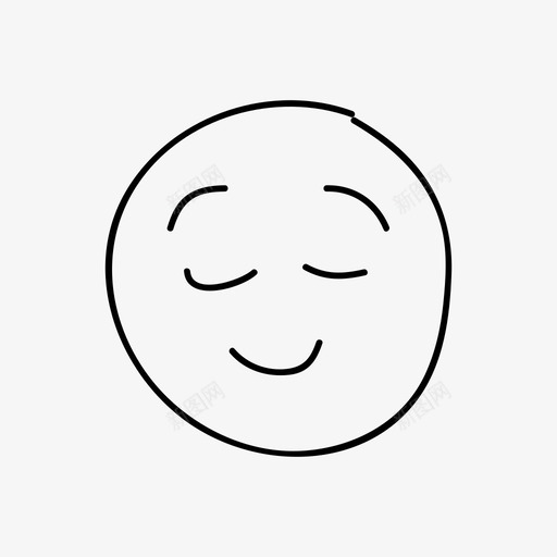 内容表情符号绘制手图标svg_新图网 https://ixintu.com 内容表情符号 微笑 手 手绘表情图 绘制