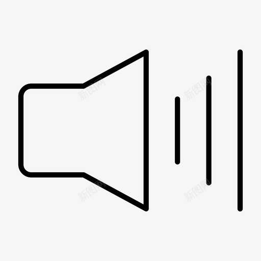 高音量声音音量控制图标svg_新图网 https://ixintu.com 声音 音量控制 音量级别 音量设置 高音量