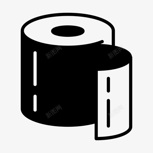 清洁纸张厕所图标svg_新图网 https://ixintu.com 冒险第二部分 厕所 擦拭 清洁 纸张